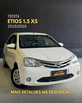 TOYOTA ETIOS 1.5 XS SEDAN 16V FLEX 4P MANUAL TOYOTA ETIOS 1.5 XS SEDAN 16V FLEX 4P MANUAL